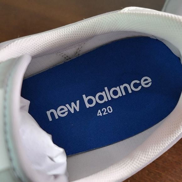 New Balance 420 Grey Sea Salt Men's Shoes Size 10 Leather Suede 550 574 990 992 - Picture 11 of 15